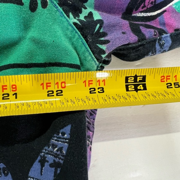 Krazy Kat 80s abstract art to wear long sleeve button up cotton casual vintage L - Picture 6 of 7